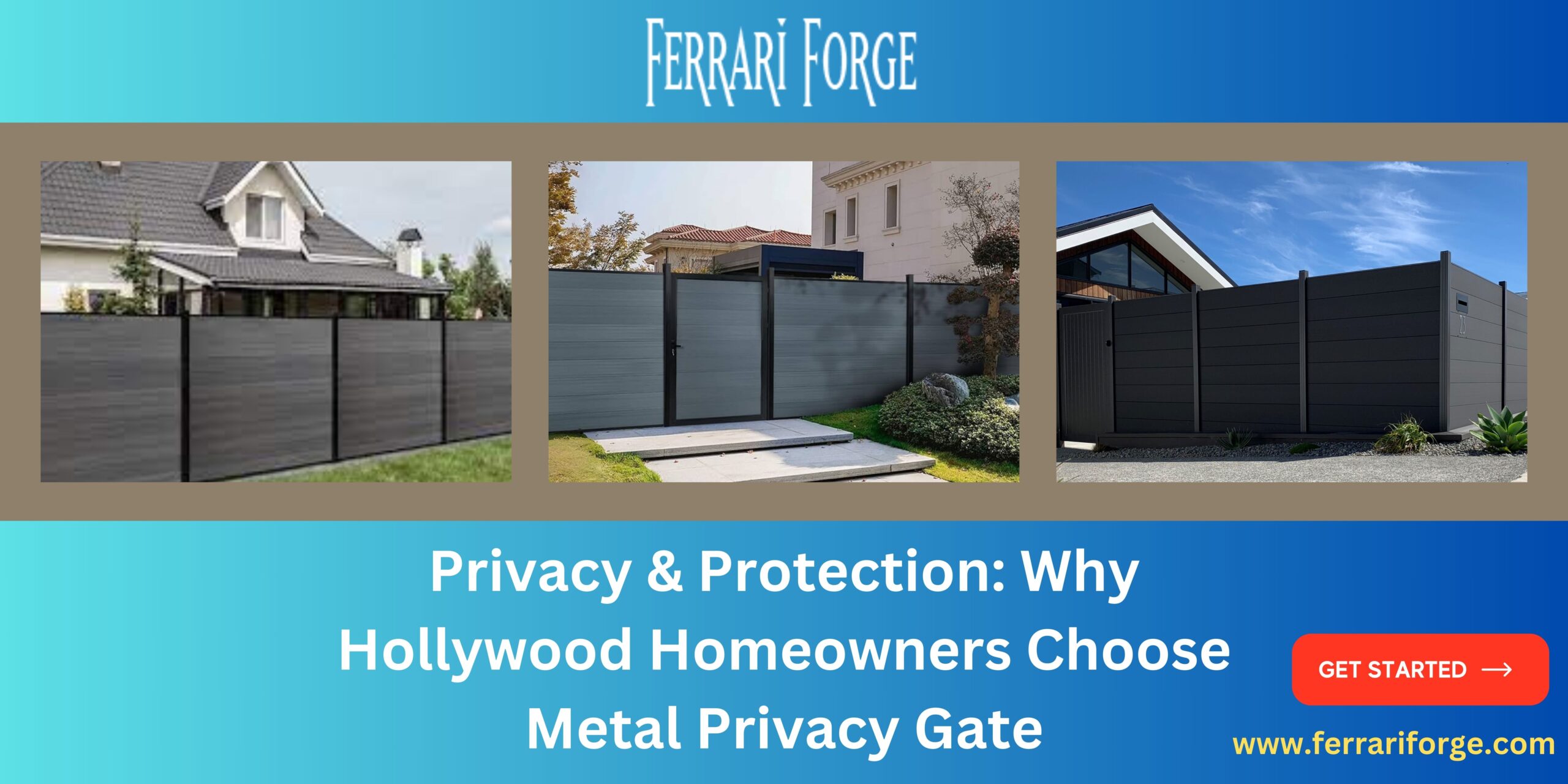 Metal Privacy Gate